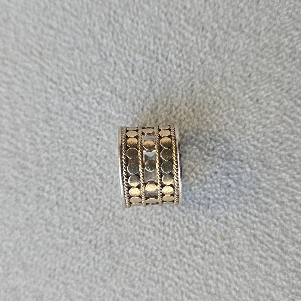 Anna Beck Gold and Silver Dot Ring